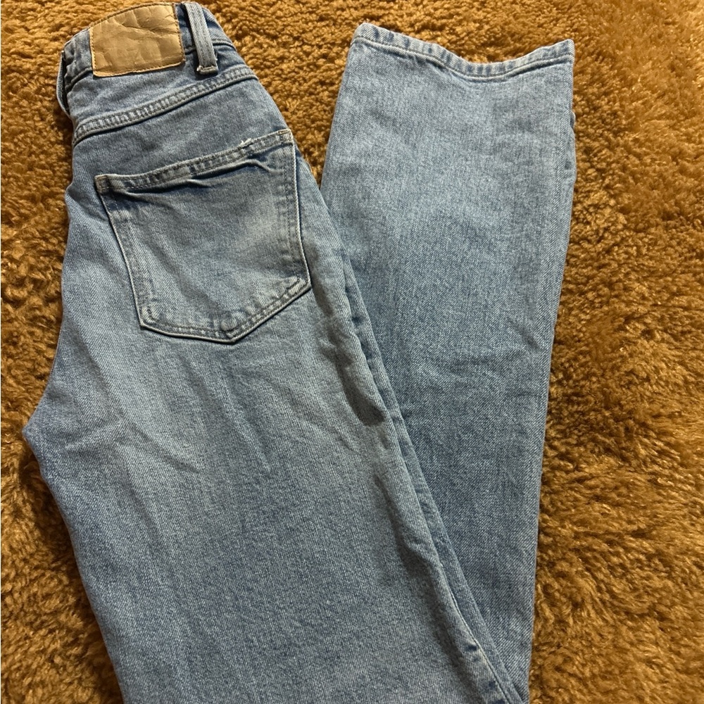 Classic Blue Denim Jeans Cotton. On